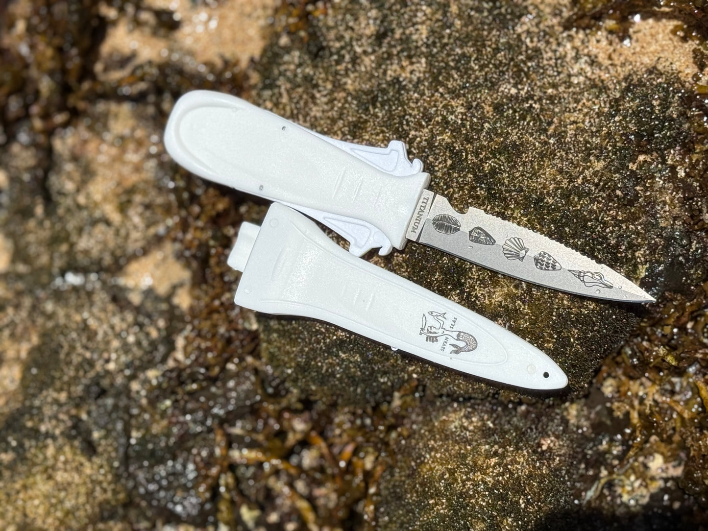 Shell Pattern Dive Knife