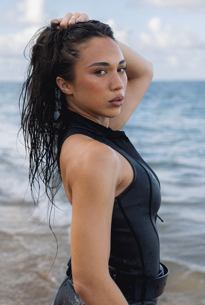2mm APEX Black Smoothskin Sleeveless Springsuit
